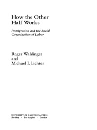 Imagen de portada: How the Other Half Works 1st edition 9780520229808