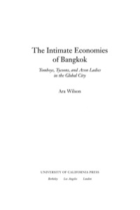 Imagen de portada: The Intimate Economies of Bangkok 1st edition 9780520237834