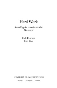 Cover image: Hard Work 1st edition 9780520240902