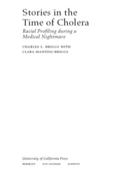Cover image: Stories in the Time of Cholera 1st edition 9780520230316