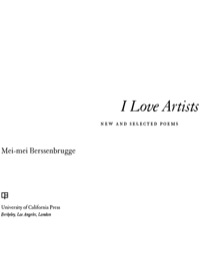 Imagen de portada: I Love Artists 1st edition 9780520246027