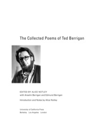 Imagen de portada: The Collected Poems of Ted Berrigan 1st edition 9780520239869