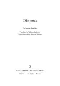 Cover image: Diasporas 1st edition 9780520253605