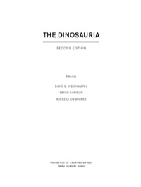 Imagen de portada: The Dinosauria, Second Edition 2nd edition 9780520254084