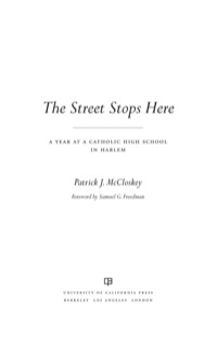 Cover image: The Street Stops Here 1st edition 9780520267978