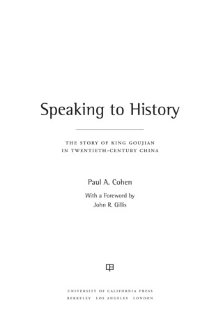 Cover image: Speaking to History 1st edition 9780520265837