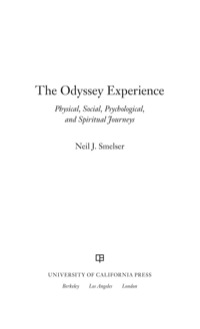 صورة الغلاف: The Odyssey Experience 1st edition 9780520258976