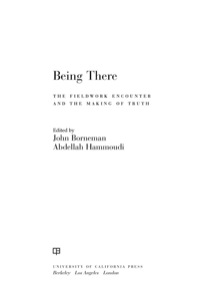 Cover image: Being There 1st edition 9780520257764
