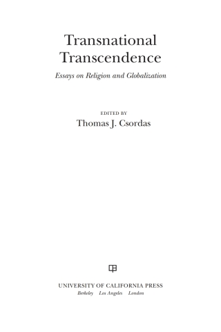 Cover image: Transnational Transcendence 1st edition 9780520257412