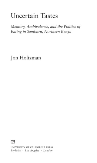 Imagen de portada: Uncertain Tastes 1st edition 9780520257368