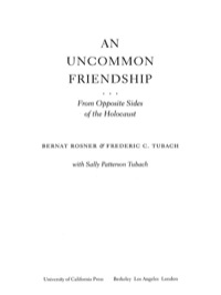 Omslagafbeelding: An Uncommon Friendship 1st edition 9780520261310