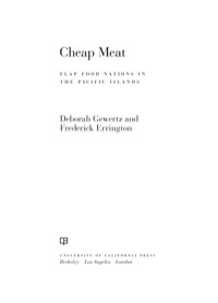 Imagen de portada: Cheap Meat 1st edition 9780520260931