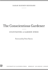 Cover image: The Conscientious Gardener 1st edition 9780520267404