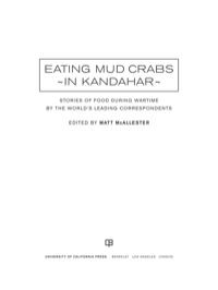 Cover image: Eating Mud Crabs in Kandahar 1st edition 9780520385757