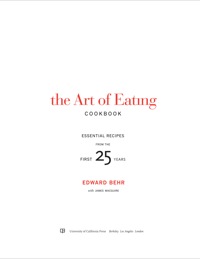 Cover image: The Art of Eating Cookbook 1st edition 9780520270299