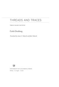 Cover image: Threads and Traces 1st edition 9780520259614