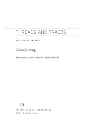 Cover image: Threads and Traces 1st edition 9780520259614