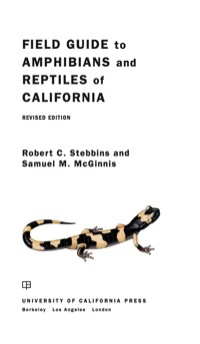 Imagen de portada: Field Guide to Amphibians and Reptiles of California 1st edition 9780520244665