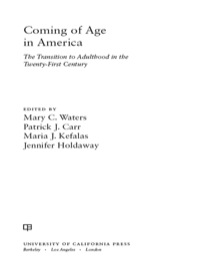 Cover image: Coming of Age in America 1st edition 9780520270930