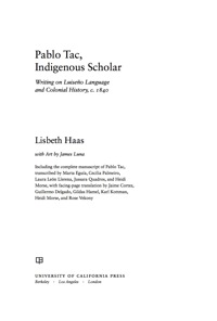 Cover image: Pablo Tac, Indigenous Scholar 1st edition 9780520261891