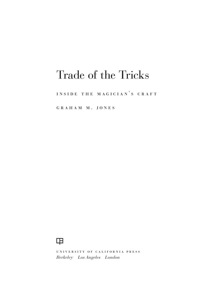Titelbild: Trade of the Tricks 1st edition 9780520270466