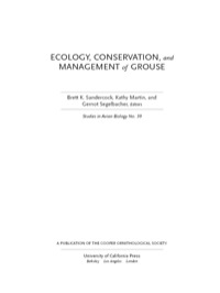 Cover image: Ecology, Conservation, and Management of Grouse 1st edition 9780520270060