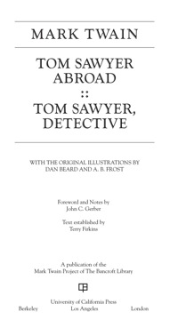 Imagen de portada: Tom Sawyer Abroad / Tom Sawyer, Detective 1st edition 9780520271517