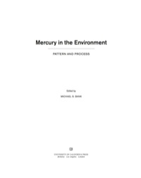Cover image: Mercury in the Environment 1st edition 9780520271630