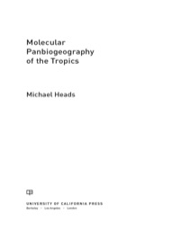 Cover image: Molecular Panbiogeography of the Tropics 1st edition 9780520271968