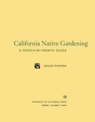 Cover image: California Native Gardening 1st edition 9780520265349