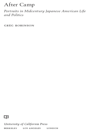 Cover image: After Camp 1st edition 9780520271593