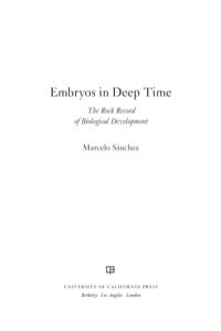 Cover image: Embryos in Deep Time 1st edition 9780520271937