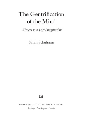 Cover image: The Gentrification of the Mind 1st edition 9780520280069