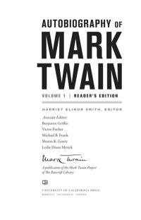 Cover image: Autobiography of Mark Twain 1st edition 9780520272255