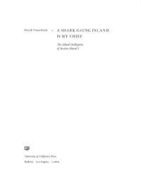 صورة الغلاف: A Shark Going Inland Is My Chief 1st edition 9780520273306