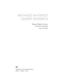 Imagen de portada: Methods in Forest Canopy Research 1st edition 9780520273719