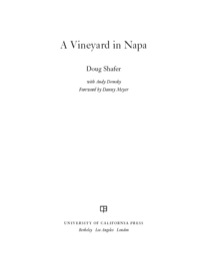 Imagen de portada: A Vineyard in Napa 1st edition 9780520272361