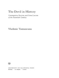 Imagen de portada: The Devil in History 1st edition 9780520282209