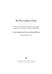 Imagen de portada: The West without Water 1st edition 9780520286009