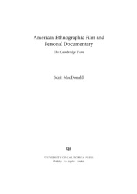 Cover image: American Ethnographic Film and Personal Documentary 1st edition 9780520275614