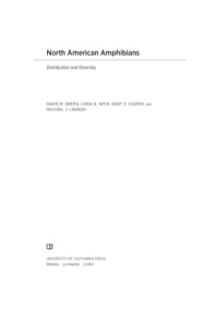 Imagen de portada: North American Amphibians 1st edition 9780520266728