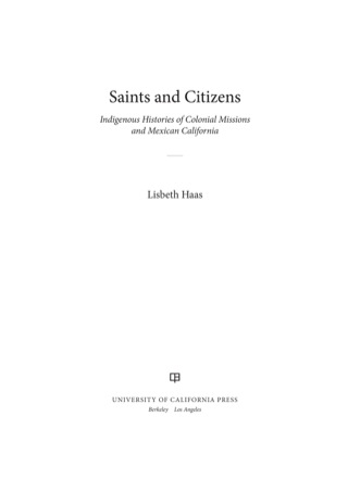 Cover image: Saints and Citizens 1st edition 9780520280625