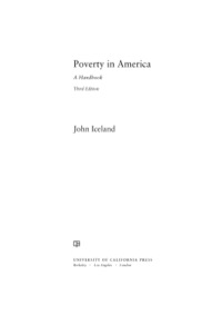 表紙画像: Poverty in America 3rd edition 9780520276369