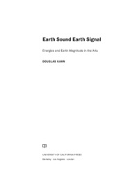 Cover image: Earth Sound Earth Signal 1st edition 9780520257559