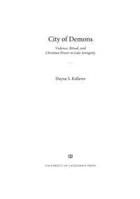 Cover image: City of Demons 1st edition 9780520276475