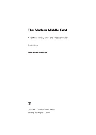 Cover image: The Modern Middle East, Third Edition 3rd edition 9780520277809