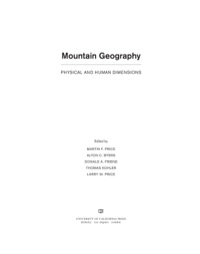表紙画像: Mountain Geography 1st edition 9780520254312