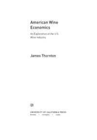 Cover image: American Wine Economics 1st edition 9780520276499