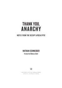 Imagen de portada: Thank You, Anarchy 1st edition 9780520276802
