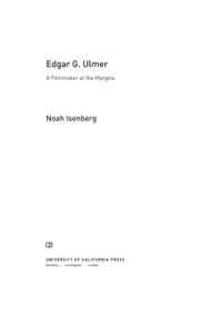 Imagen de portada: Edgar G. Ulmer 1st edition 9780520235779
